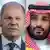Olaf Scholz (left) and Saudi crown prince Mohammed bin Salman on the right. 