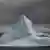 A view of the pointed-topped iceberg type in Antarctica on February 18, 2024